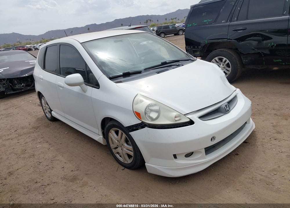 2007 HONDA FIT SPORT VIN: JHMGD38657S064531