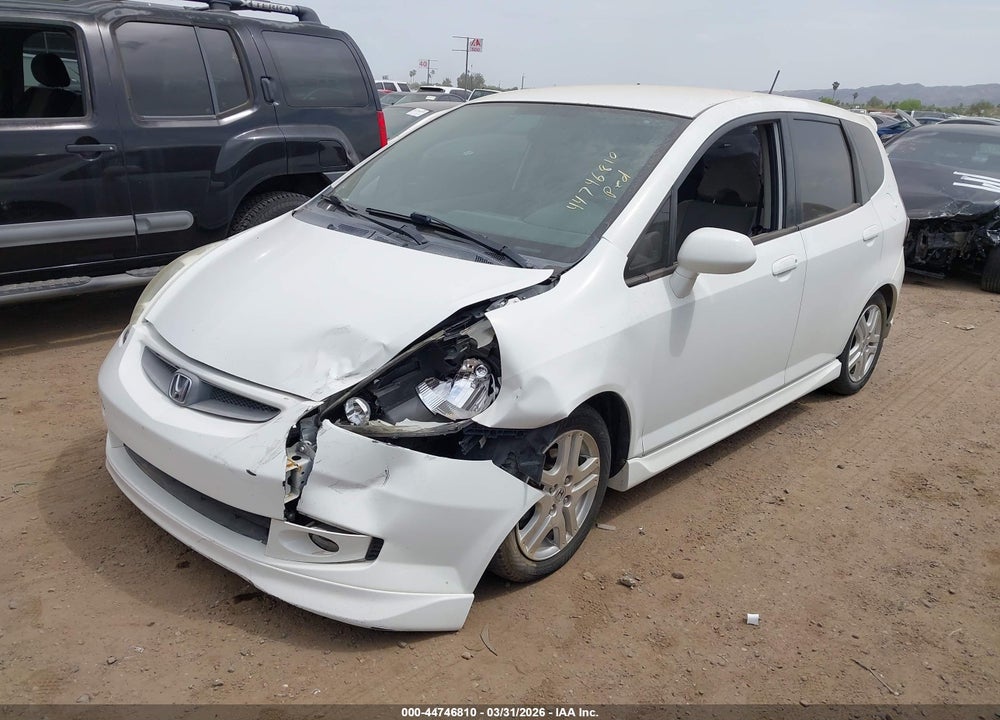 2007 HONDA FIT SPORT VIN: JHMGD38657S064531