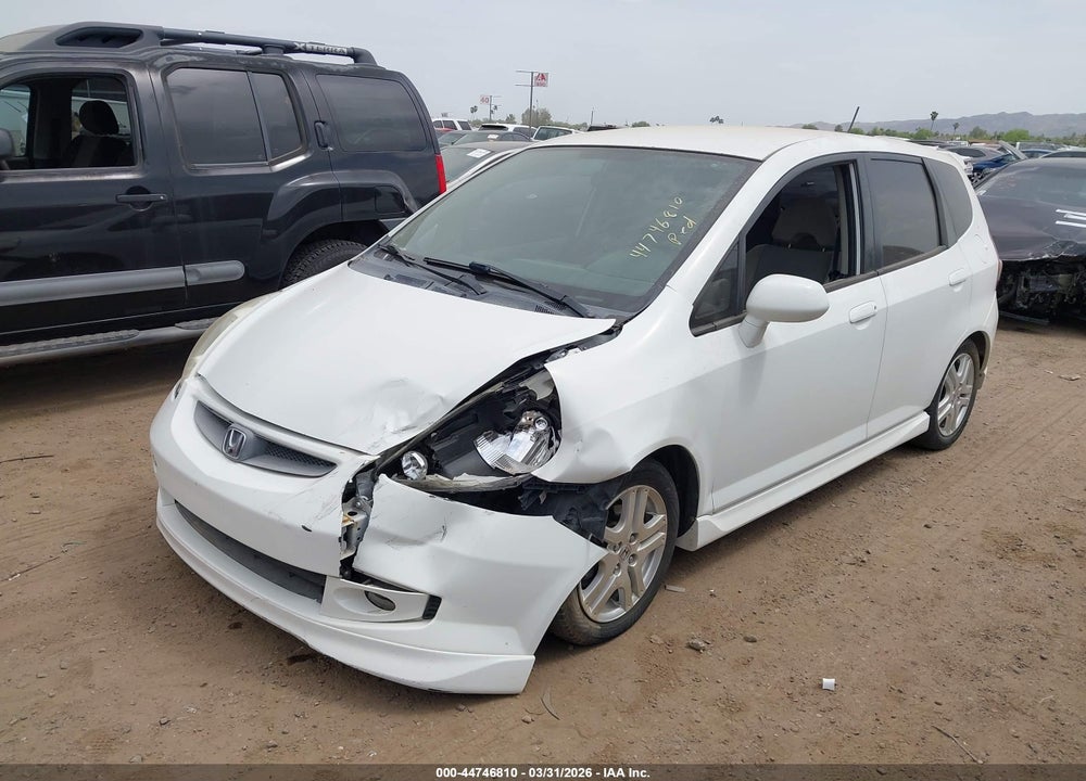 2007 HONDA FIT SPORT VIN: JHMGD38657S064531