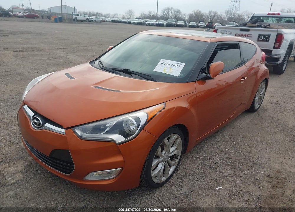 2013 HYUNDAI VELOSTER BASE W/BLACK VIN: KMHTC6AD5DU100517