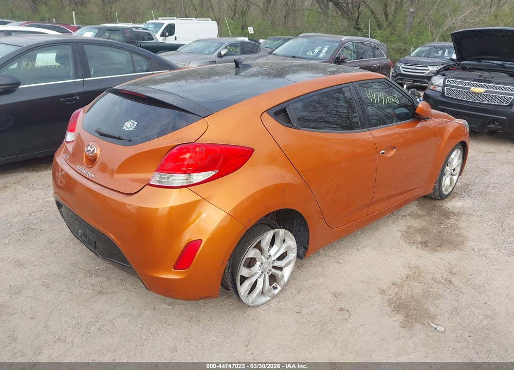 2013 HYUNDAI VELOSTER BASE W/BLACK VIN: KMHTC6AD5DU100517