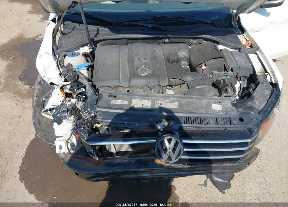 2013 VOLKSWAGEN PASSAT 2.5L SE VIN: 1VWBP7A36DC119355