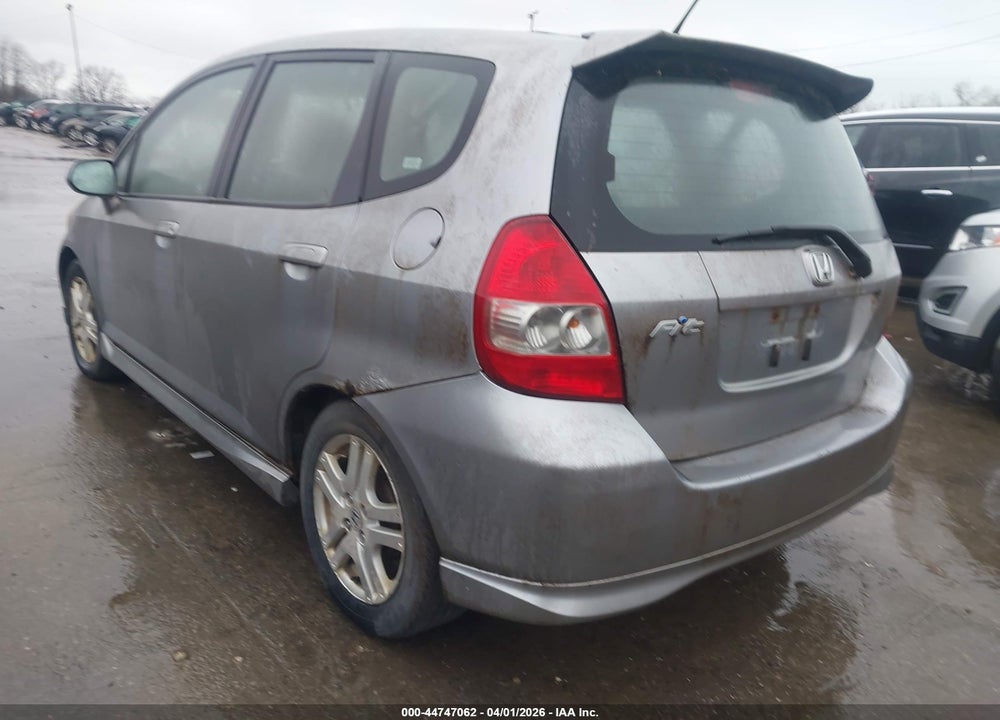 2007 HONDA FIT S VIN: JHMGD37617S065256