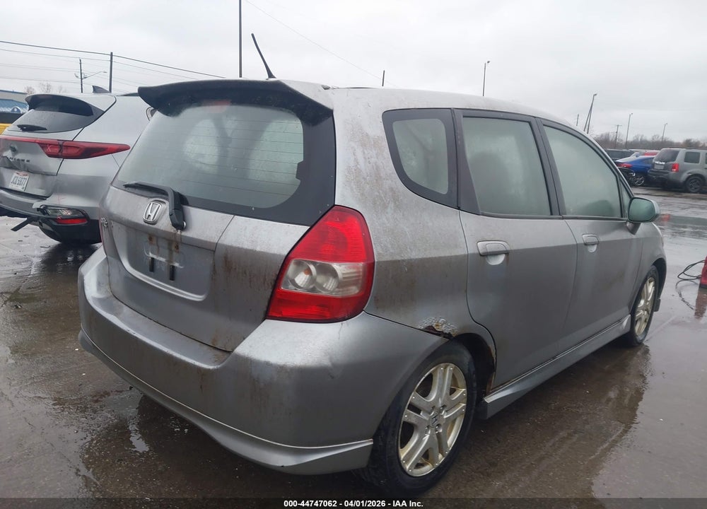 2007 HONDA FIT S VIN: JHMGD37617S065256