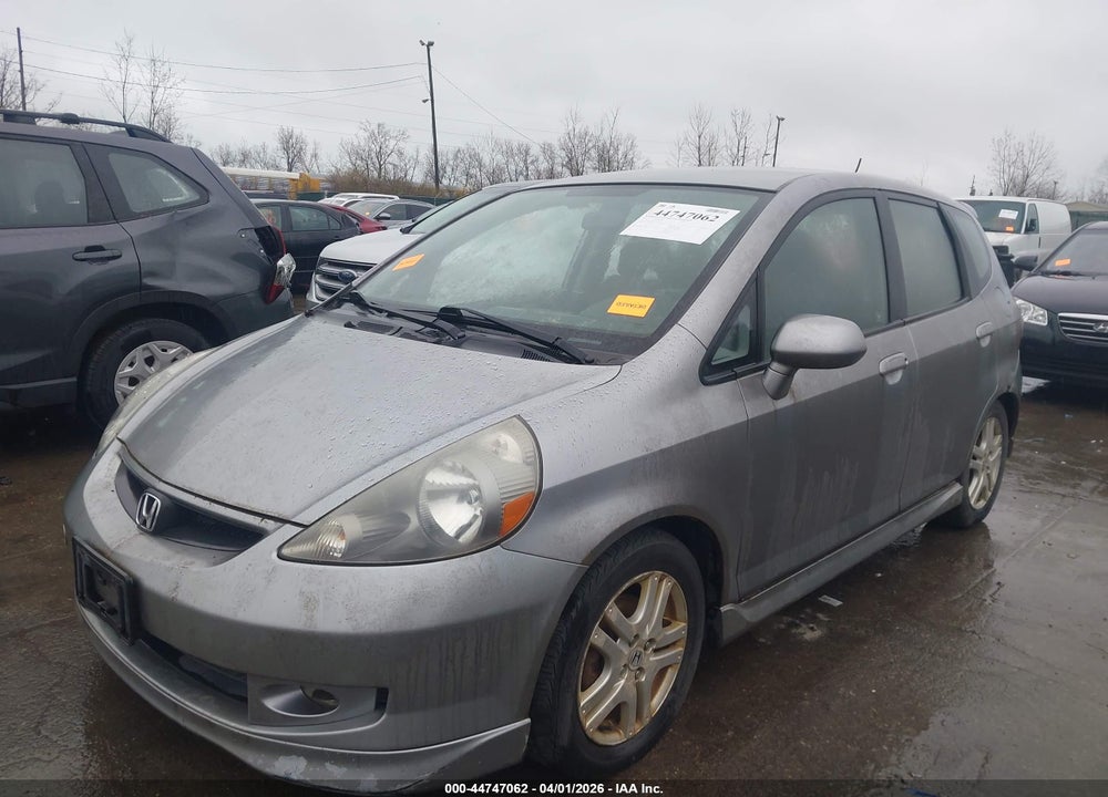 2007 HONDA FIT S VIN: JHMGD37617S065256