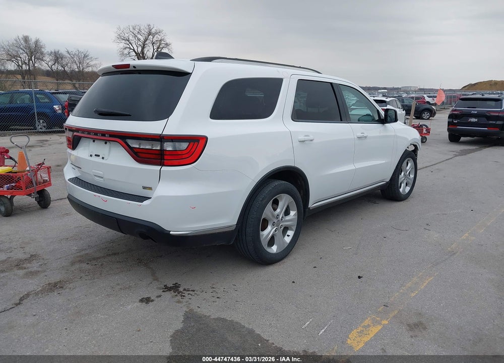 2015 DODGE DURANGO SXT VIN: 1C4RDJAG6FC843169