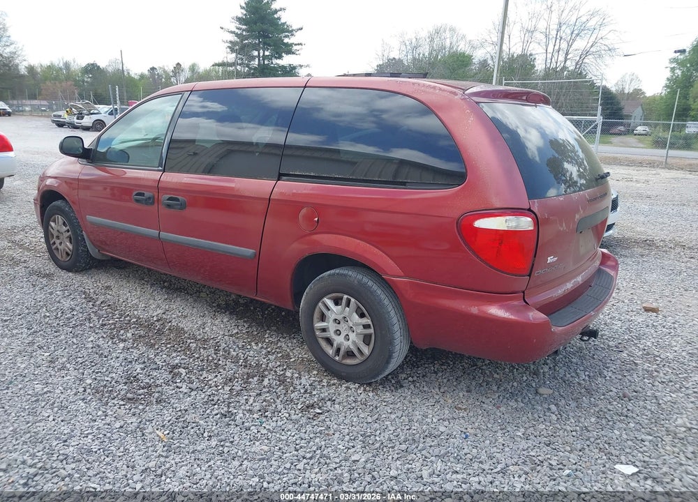 2007 DODGE GRAND CARAVAN SE VIN: 1D4GP24R77B158786