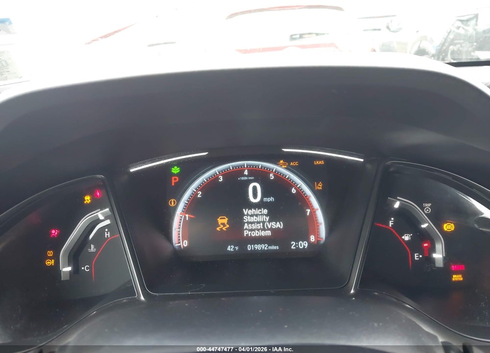 2019 HONDA CIVIC SPORT TOURING VIN: SHHFK7H90KU421378