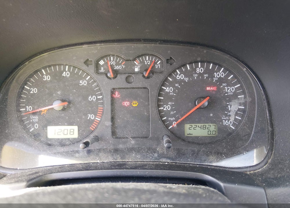 2003 VOLKSWAGEN GOLF GL 2.0L VIN: 9BWFK61J234073307