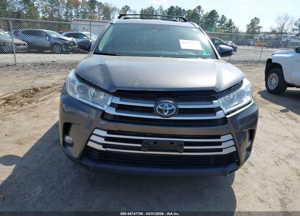 2018 TOYOTA HIGHLANDER HYBRID XLE VIN: 5TDJGRFH3JS039956