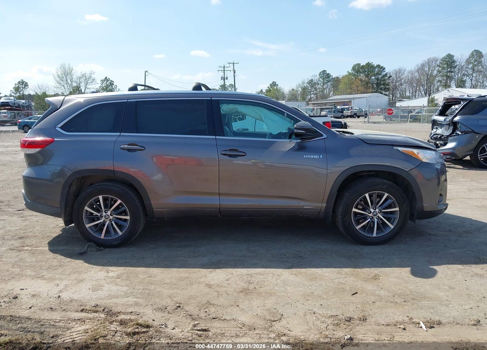 2018 TOYOTA HIGHLANDER HYBRID XLE VIN: 5TDJGRFH3JS039956