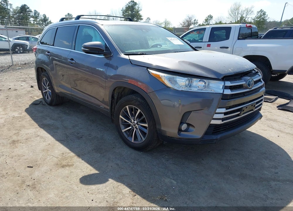 2018 TOYOTA HIGHLANDER HYBRID XLE VIN: 5TDJGRFH3JS039956