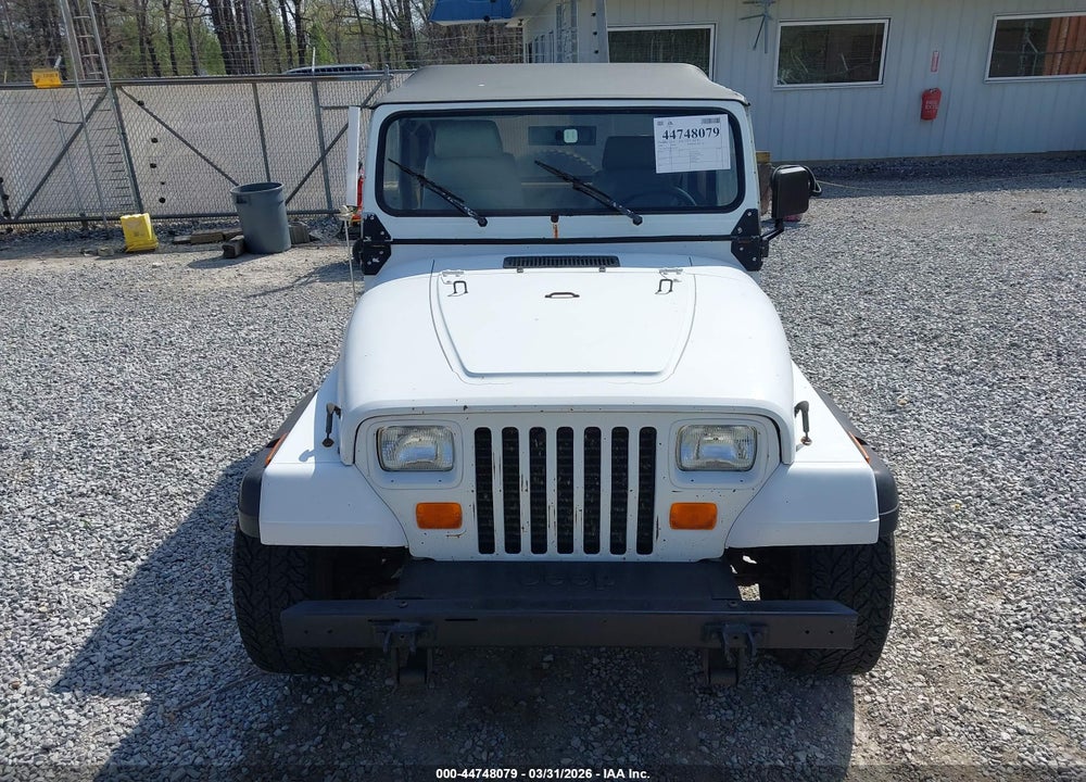 1991 JEEP WRANGLER / YJ S VIN: 2J4FY19P8MJ144778