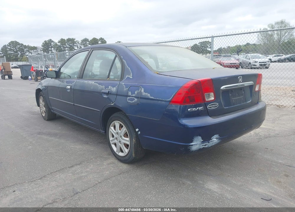 2003 HONDA CIVIC EX VIN: 2HGES26743H621758