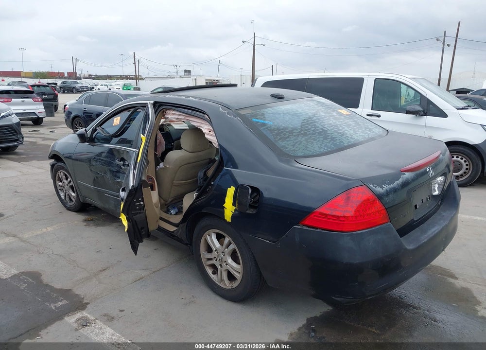 2006 HONDA ACCORD 2.4 EX VIN: 1HGCM56866A044536
