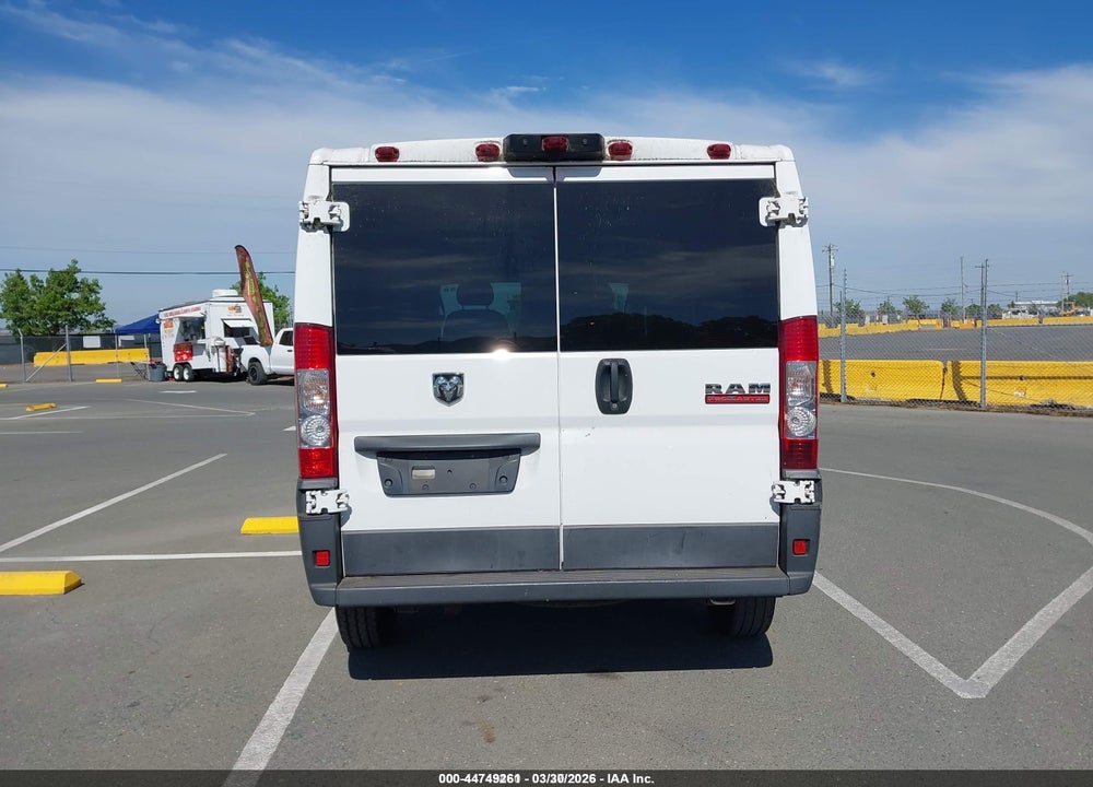 2018 RAM PROMASTER 1500 LOW ROOF 136 WB VIN: 3C6TRVAG7JE147329