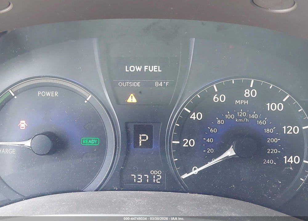 2010 LEXUS RX 450H VIN: JTJBC1BA3A2026364