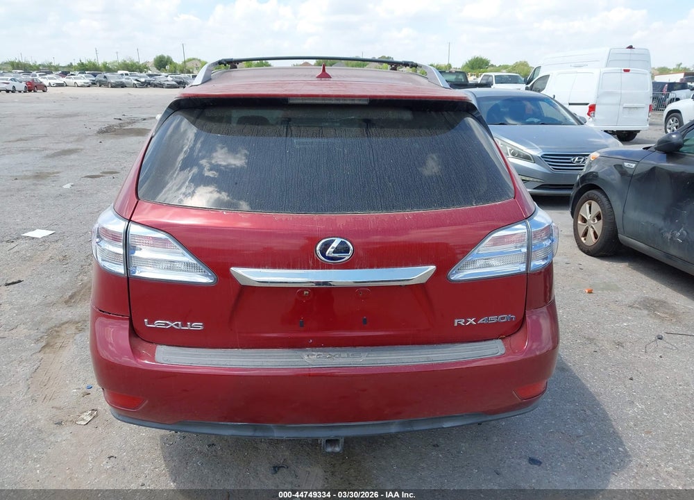 2010 LEXUS RX 450H VIN: JTJBC1BA3A2026364