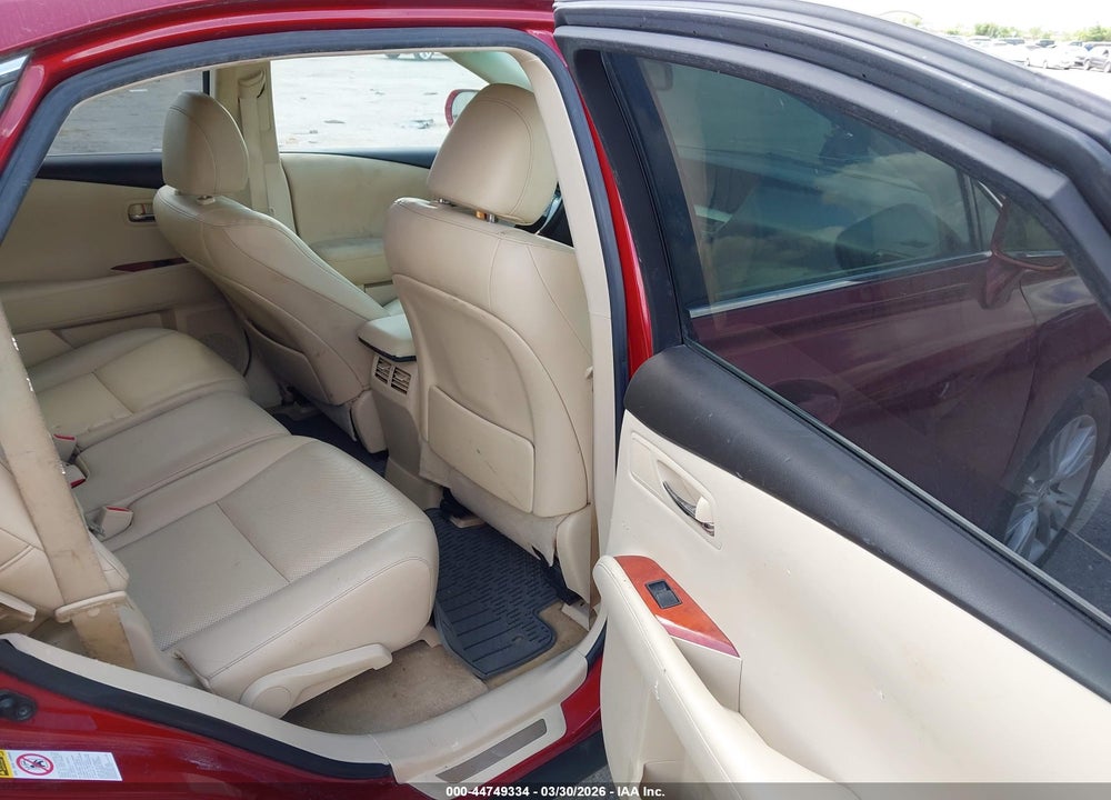 2010 LEXUS RX 450H VIN: JTJBC1BA3A2026364
