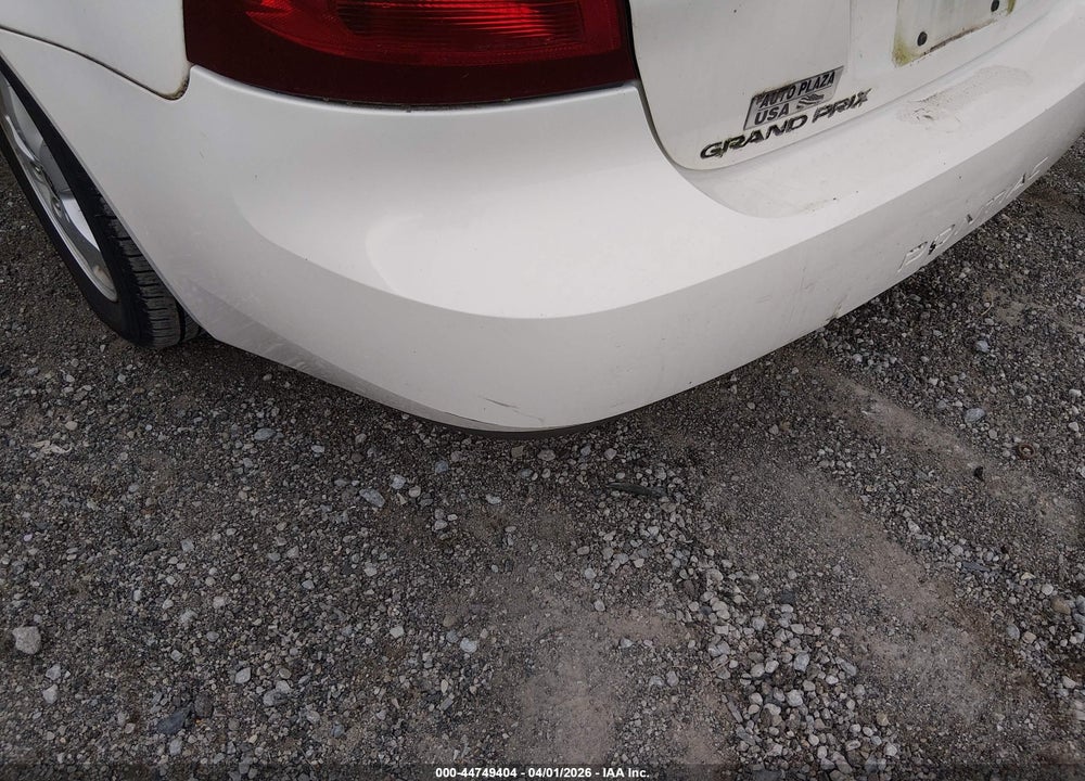 2006 PONTIAC GRAND PRIX VIN: 2G2WP552361249973