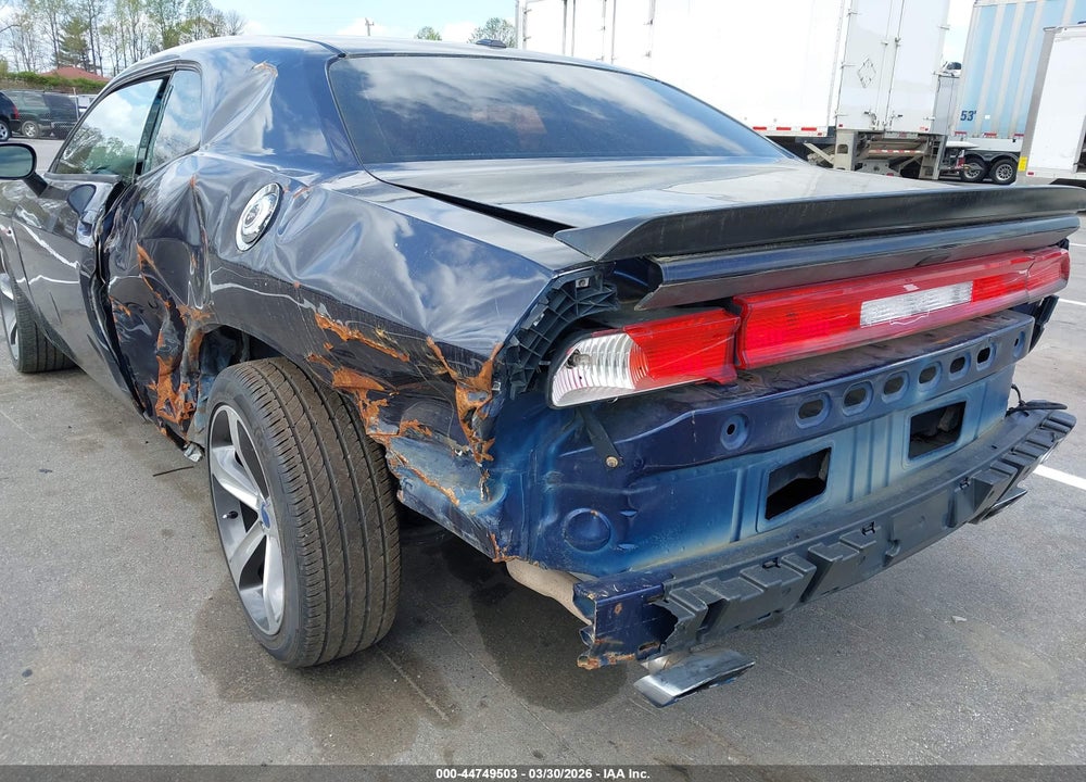 2013 DODGE CHALLENGER R/T VIN: 2C3CDYBT5DH628780