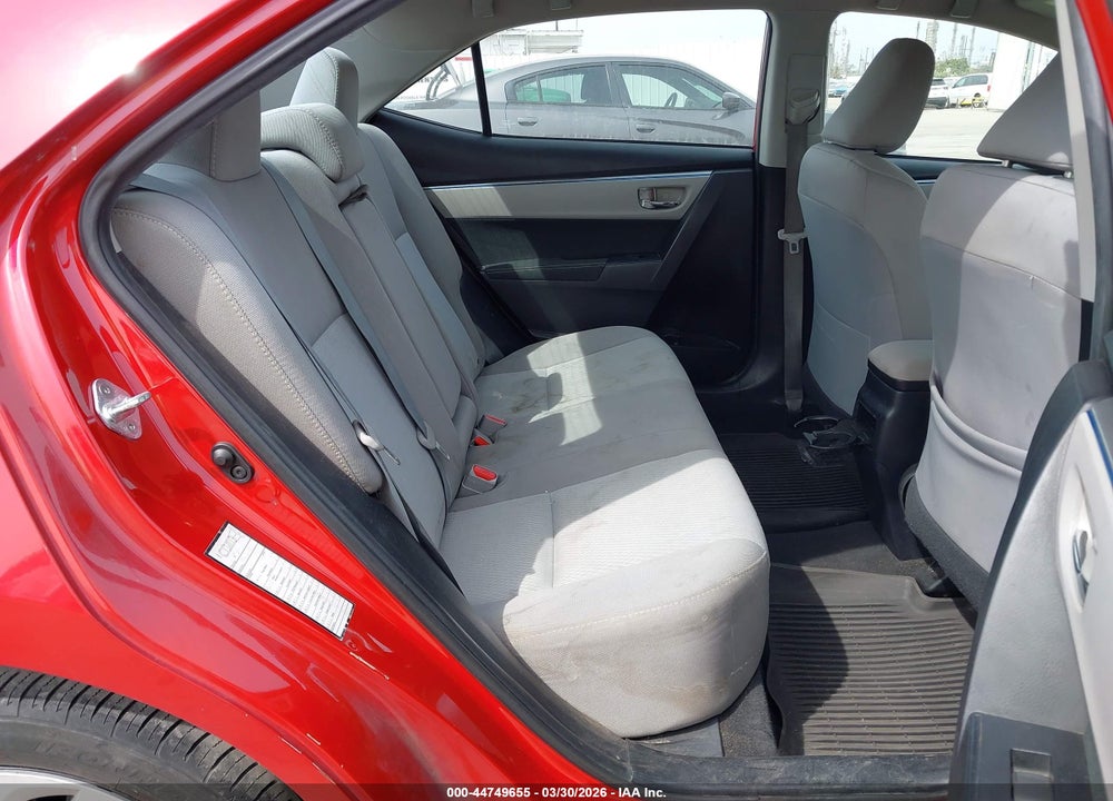 2016 TOYOTA COROLLA LE VIN: 2T1BURHE1GC665197
