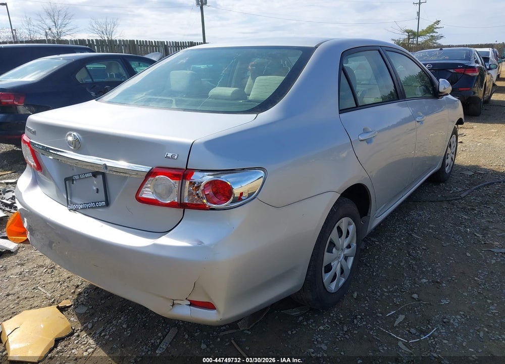 2011 TOYOTA COROLLA LE VIN: JTDBU4EE6B9169432