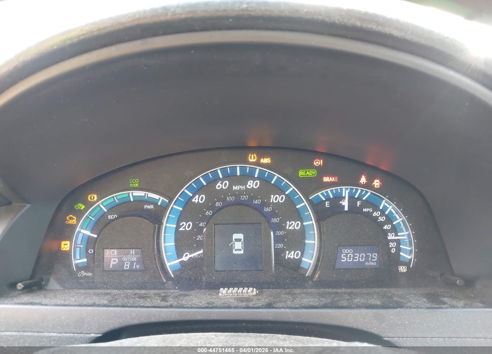 2014 TOYOTA CAMRY HYBRID LE VIN: 4T1BD1FKXEU124560