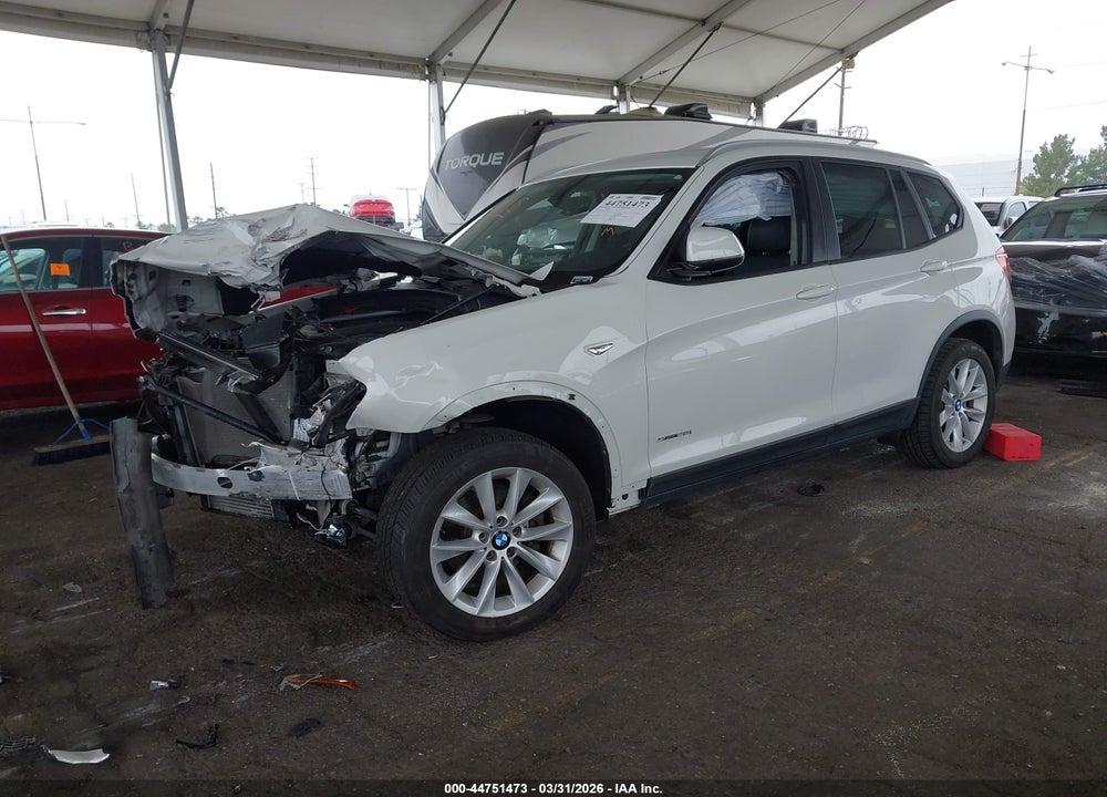 2017 BMW X3 SDRIVE28I VIN: 5UXWZ7C31H0X40181