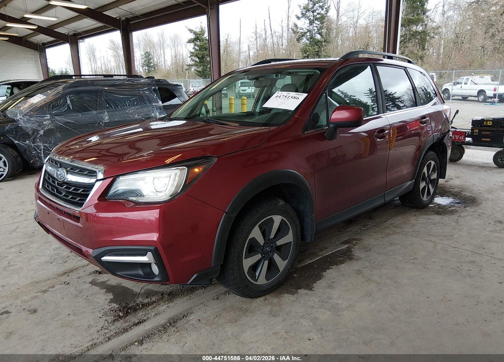 2018 SUBARU FORESTER 2.5I LIMITED VIN: JF2SJARC0JH565104