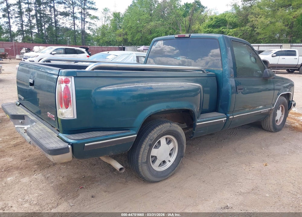 1998 GMC SIERRA 1500 SL SPORTSIDE VIN: 1GTEC14W6WZ511136