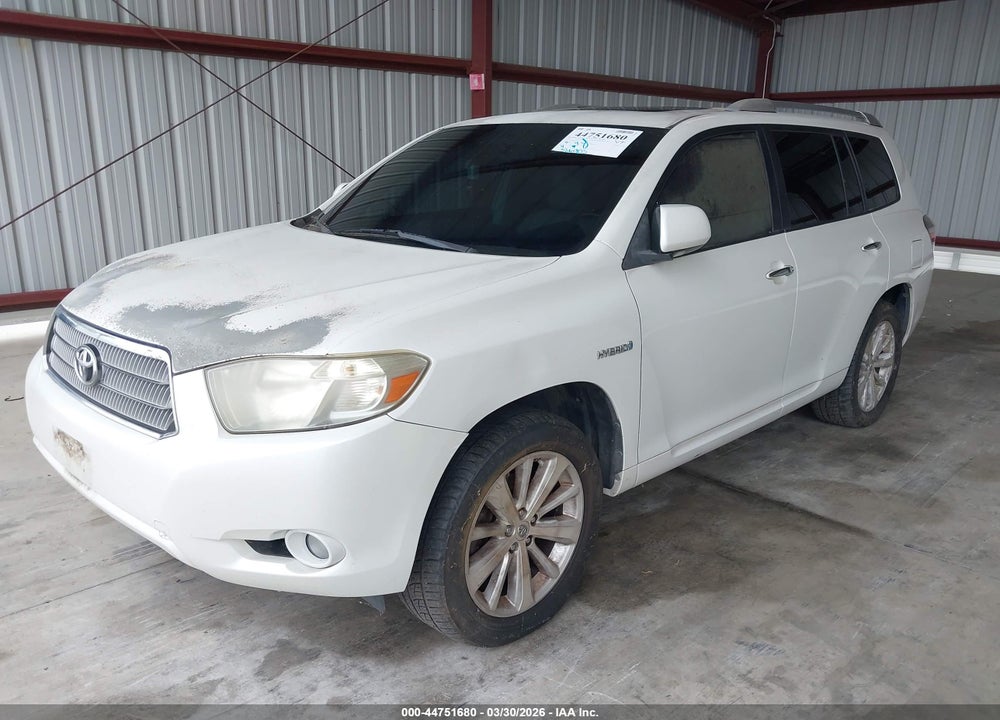 2008 TOYOTA HIGHLANDER HYBRID LIMITED VIN: JTEEW44A682013071