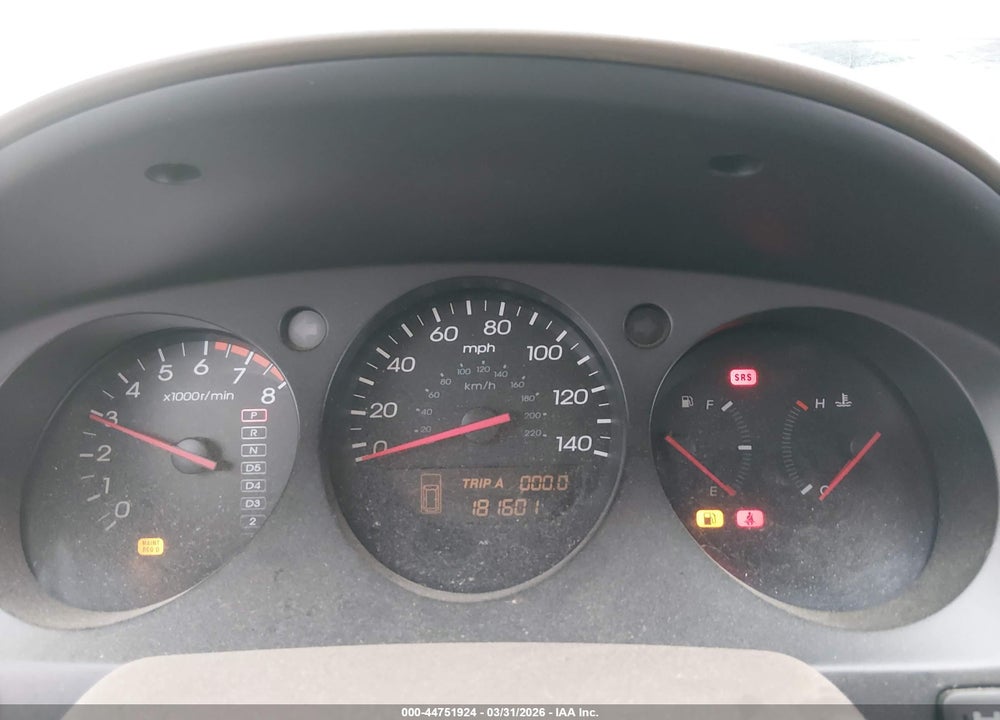2001 ACURA MDX VIN: 2HNYD18251H514971