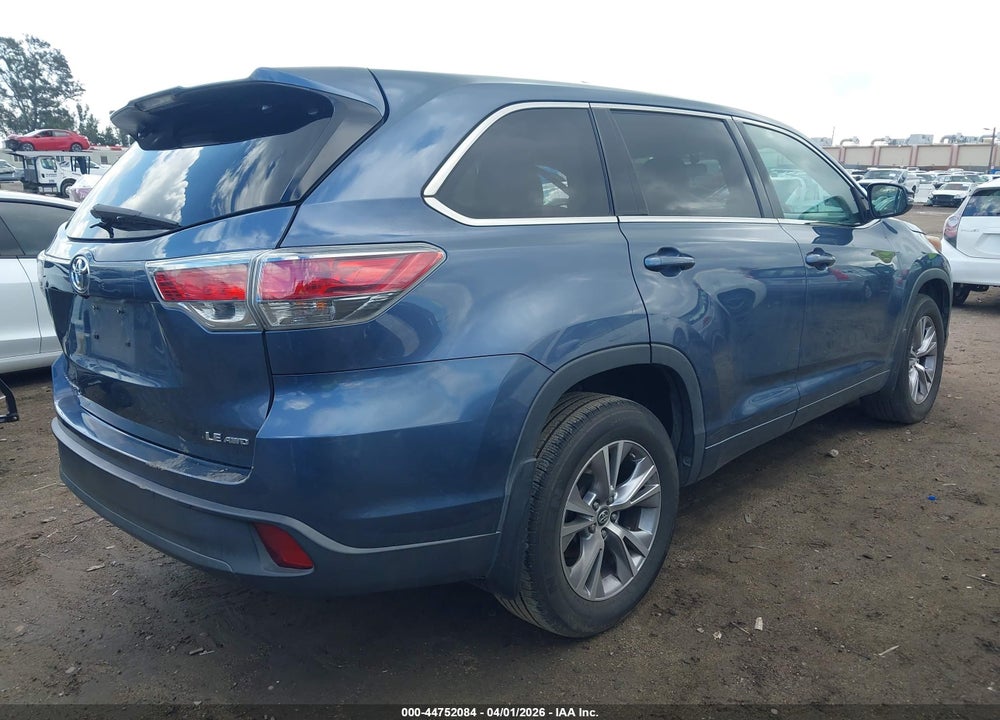 2016 TOYOTA HIGHLANDER LE PLUS V6 VIN: 5TDBKRFH3GS350203