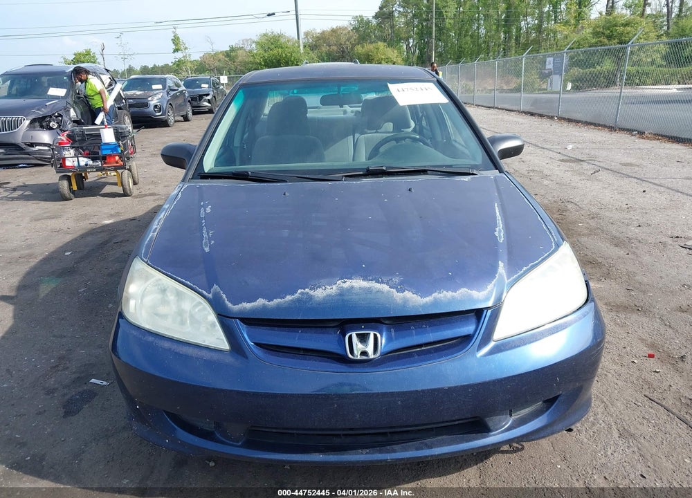 2004 HONDA CIVIC LX VIN: 2HGES16514H515830