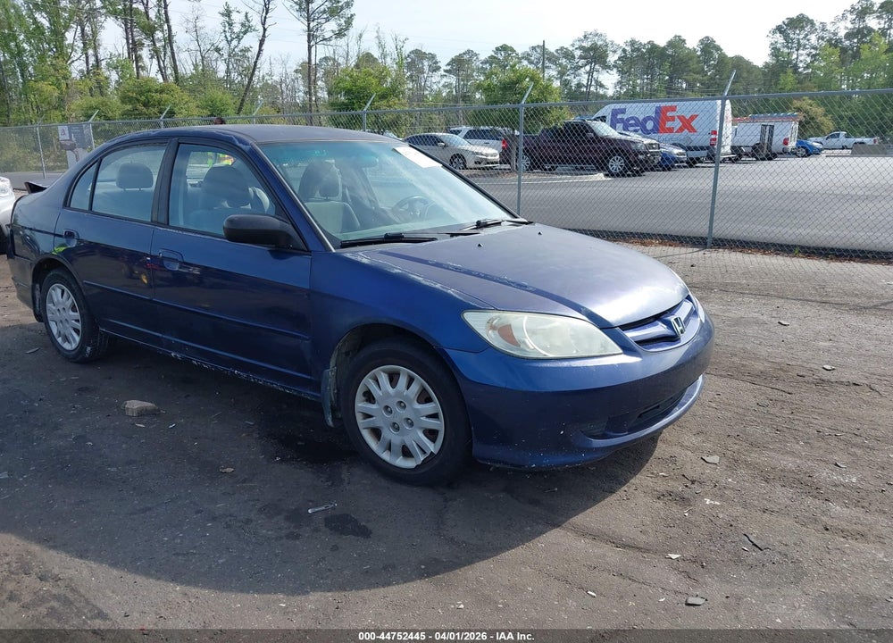 2004 HONDA CIVIC LX VIN: 2HGES16514H515830