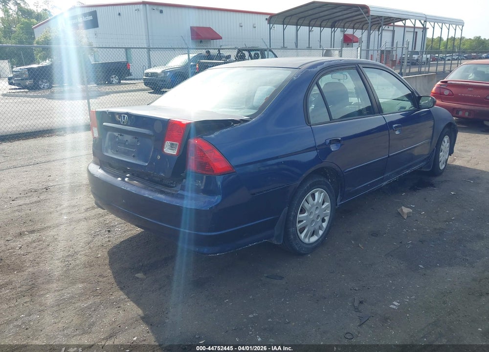 2004 HONDA CIVIC LX VIN: 2HGES16514H515830