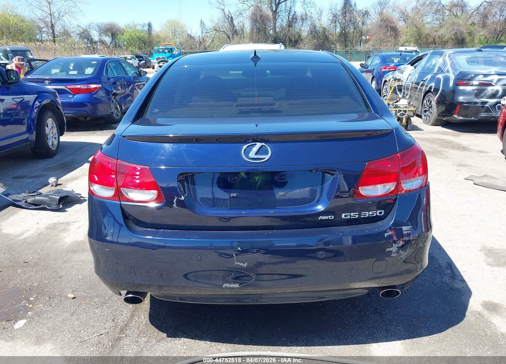 2011 LEXUS GS 350 VIN: JTHCE1KS7B0028821