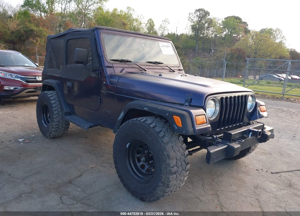 1998 JEEP WRANGLER SE VIN: 1J4FY29P0WP719631