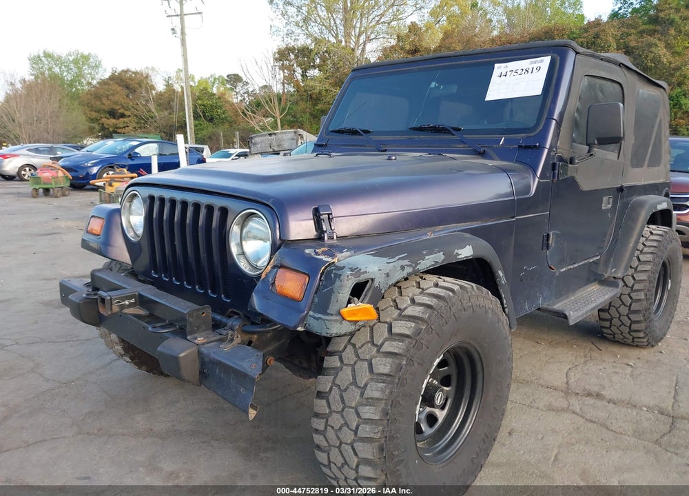 1998 JEEP WRANGLER SE VIN: 1J4FY29P0WP719631