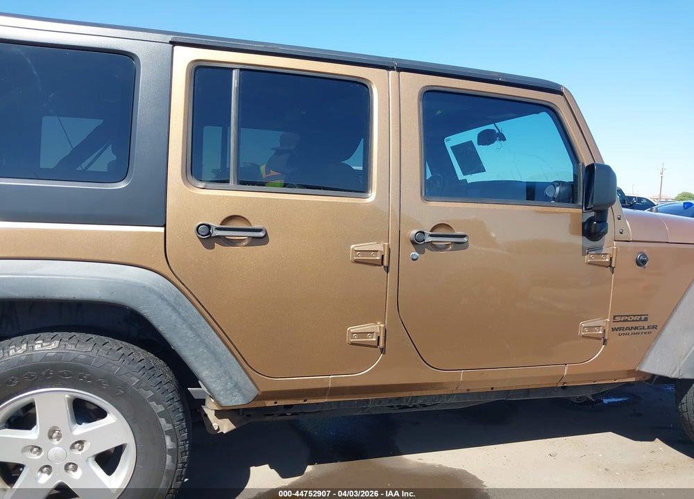 2015 JEEP WRANGLER UNLIMITED SPORT VIN: 1C4BJWDG1FL631797