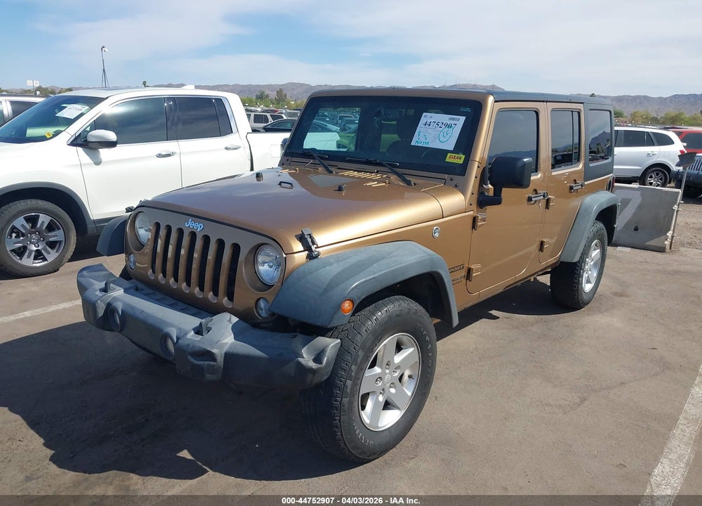 2015 JEEP WRANGLER UNLIMITED SPORT VIN: 1C4BJWDG1FL631797