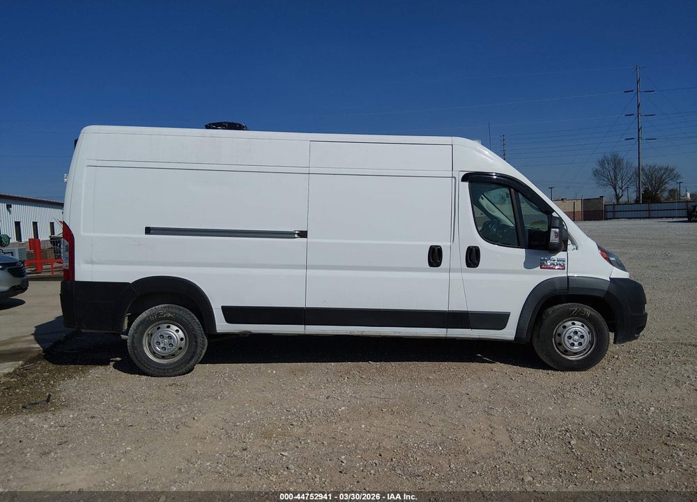 2021 RAM PROMASTER 2500 HIGH ROOF 159 WB VIN: 3C6LRVDG2ME540767