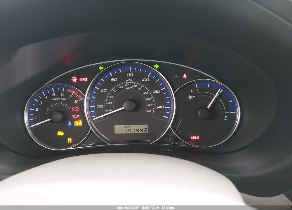 2011 SUBARU FORESTER 2.5X VIN: JF2SHABC1BG735645