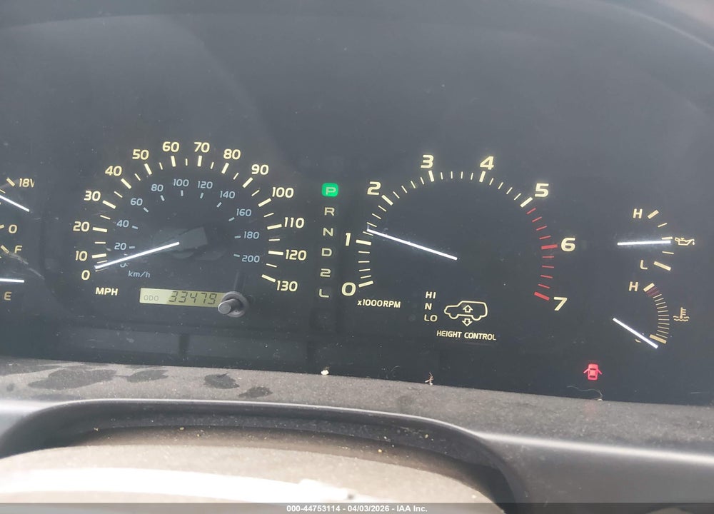 1999 LEXUS LX 470 VIN: JT6HT00W6X0051616