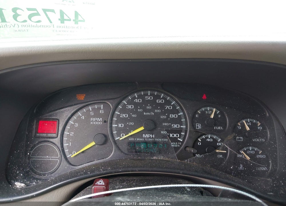 2000 CHEVROLET TAHOE ALL NEW LS VIN: 1GNEK13T2YJ152791