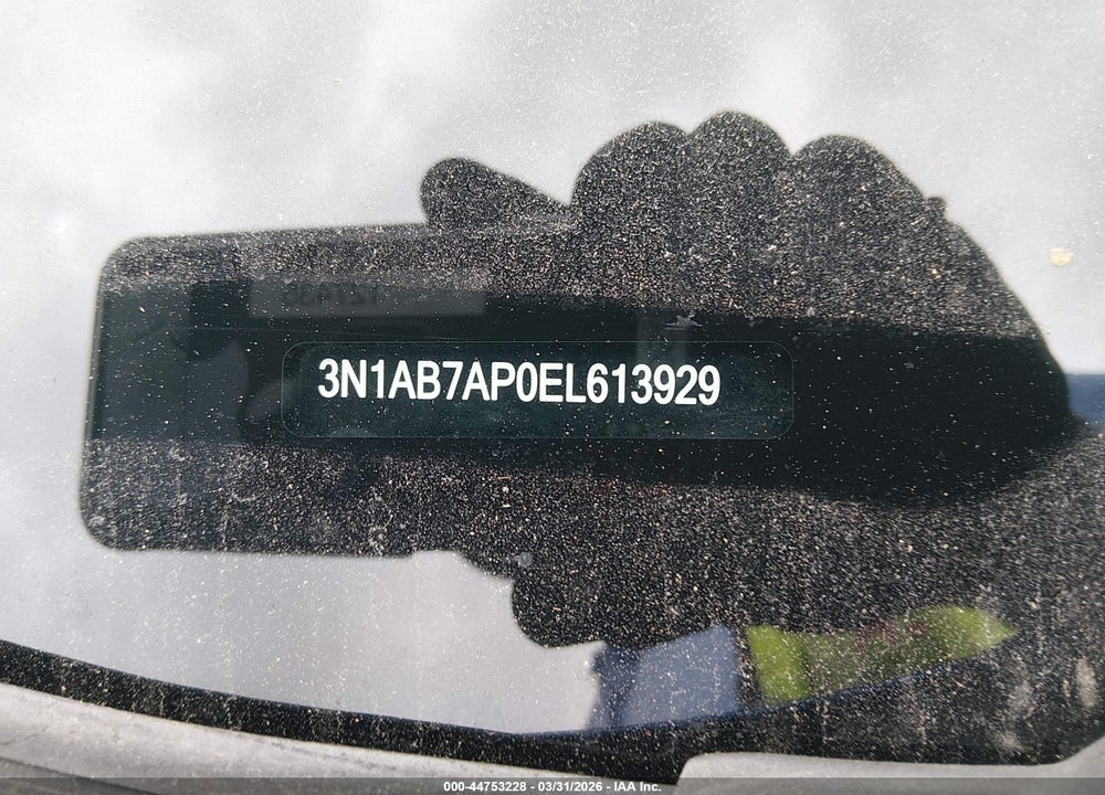 2014 NISSAN SENTRA SR VIN: 3N1AB7AP0EL613929