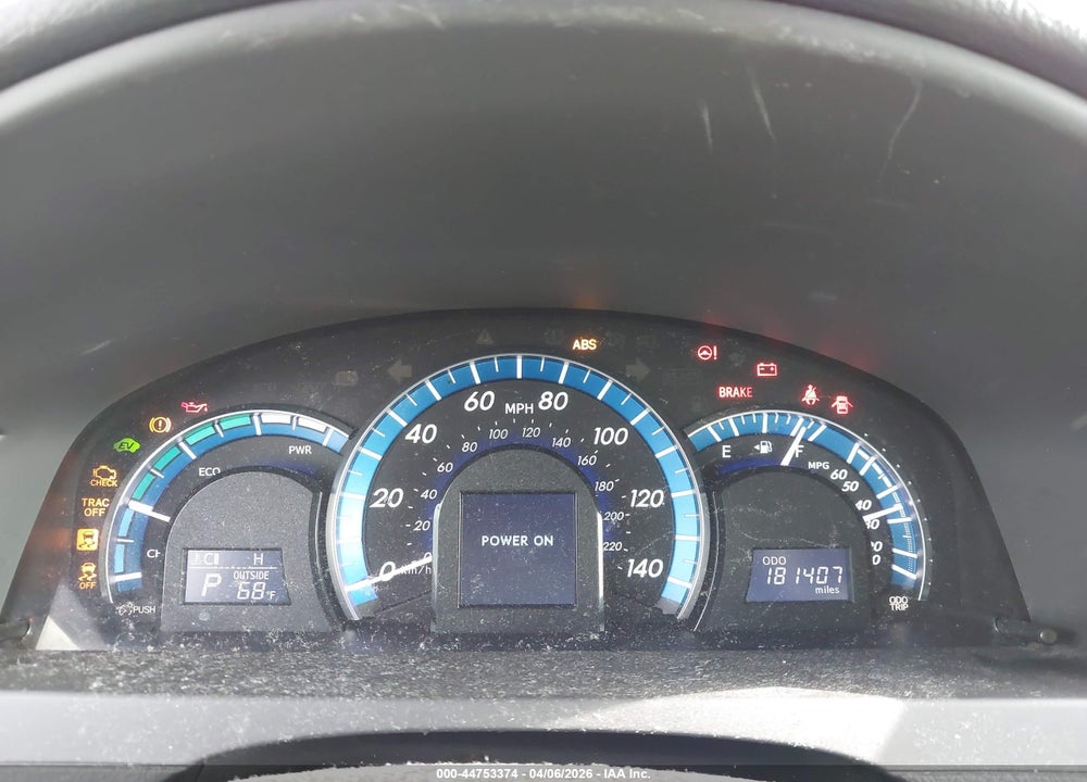 2012 TOYOTA CAMRY HYBRID XLE VIN: 4T1BD1FK2CU017757