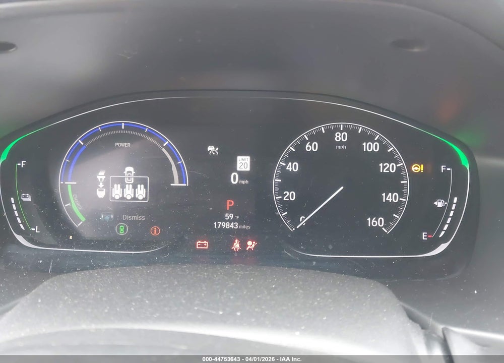 2021 HONDA ACCORD HYBRID VIN: 1HGCV3F17MA018416