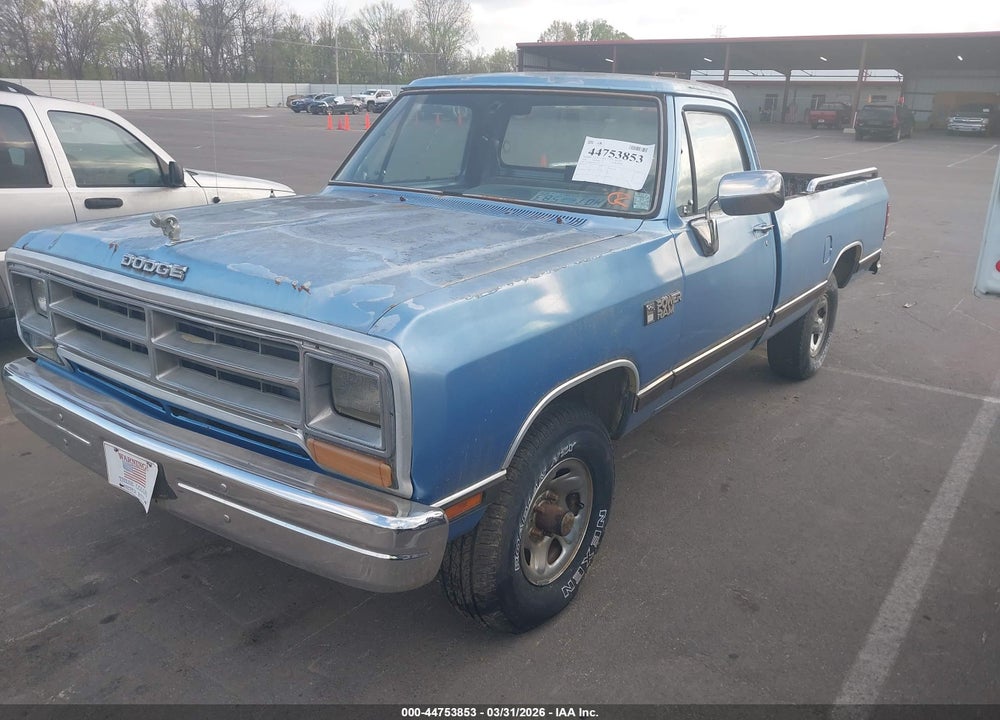 1989 DODGE W-SERIES W100 VIN: 1B7HM06X0KS130573
